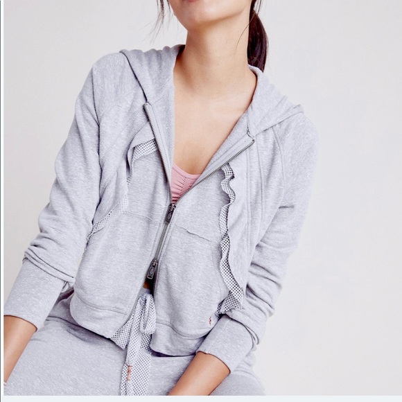 Free People Tops - Free People Movement Game Plan Zip Hoodie Gray XS